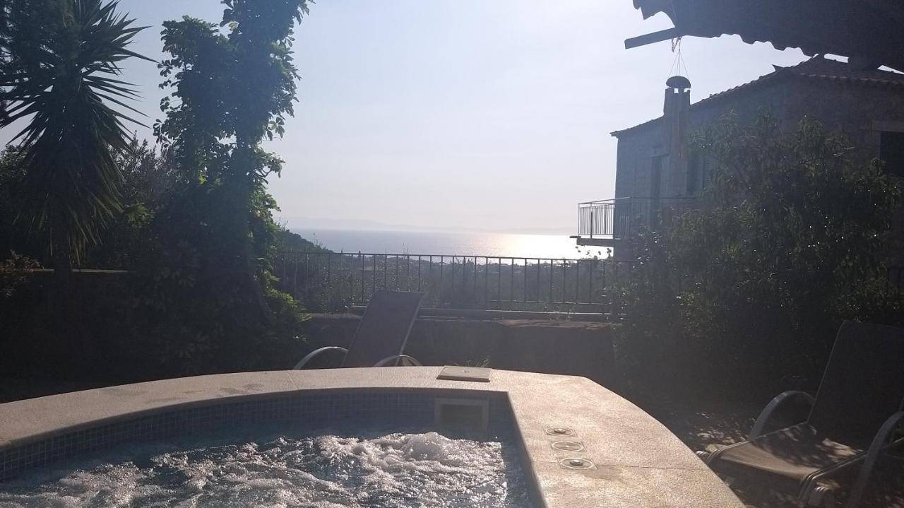 Villa Onar A Stone House With Amazing View Stoupa Exterior photo